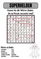 Vorschau - Spiele - Wortsuche Thema SUPERHELDEN mit Lösung - DaZ/DaZ/Deutsch - Seite 1