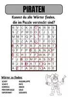 Vorschau - Spiele - Wortsuche Thema PIRATEN mit Lösung - DaZ/DaZ/Deutsch - Seite 1
