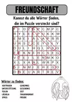 Vorschau - Spiele - Wortsuche Thema FREUNDSCHAFT mit Lösung - DaZ/DaZ/Deutsch - Seite 1