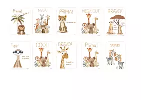 Vorschau - Lehrpläne/Lehrermaterial - Lobkärtchen für Safariklassen - Seite 3