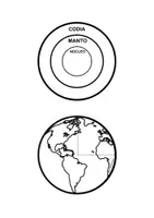 Vista previa - Hojas de trabajo - Manipulativo-Capas de la Tierra castellano y gallego - página 1