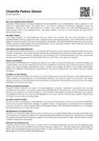 Vorschau - Arbeitsblätter - Charlotte Perkins Gilman (Infotext und Übungen) - Deckblatt