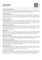 Vorschau - Arbeitsblätter - Jane Addams (Infotext und Übungen) - Deckblatt