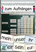 Vorschau - Präsentationen/Tafelbilder - Übersicht Possessivpronomen zum Aufhängen - Grammatik - DaZ / DaF / Deutsch - Deckblatt