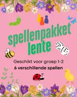 Voorbeeld - Spellenpakket thema Lente - Voorblad
