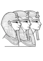 Vorschau - Mal- und Bastelvorlagen - Ägypten Ausmalbilder Kunst für Zwischendurch Sphinx Pharaoh - Seite 3