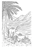 Vorschau - Arbeitsblätter - Altes Ägypten Kunst Ausmalbilder Bilder ausmalen Sphinx Malbuch - Seite 3