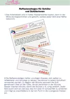Vorschau - Arbeitsblätter - Reflexionsbogen für SuS - Deckblatt