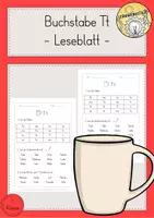 Vorschau - Arbeitsblätter - Leseblatt Tt Klasse 1 - Deckblatt