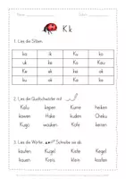 Vorschau - Arbeitsblätter - Leseblatt Kk Klasse 1 - Seite 2