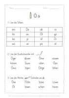 Vorschau - Stationenlernen - Leseblatt Öö Klasse 1 - Seite 2