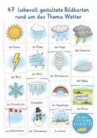 Vorschau - Poster - das Wetter Bildkarten für Deutsch als Zweitsprache und den Sachunterricht - Seite 1