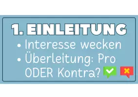 Vorschau - Poster - Lineare Erörterung Aufbau - Tafelmaterial/Tafelbild - Seite 2