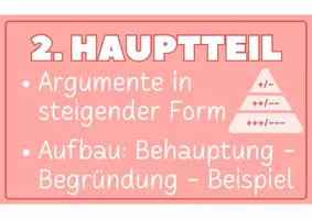 Vorschau - Poster - Lineare Erörterung Aufbau - Tafelmaterial/Tafelbild - Seite 3