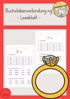 Vorschau - Arbeitsblätter - Leseblatt ng Klasse 1 - Deckblatt