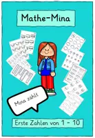 Vorschau - Arbeitsblätter - Mathe Mina Arbeitsheft Arbeitsblätter Zahlen von 1 - 10 - Deckblatt