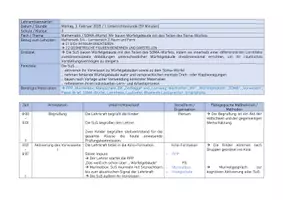 Vorschau - Stundenentwürfe - Lehrprobe Mathematik - Wir bauen Würfelgebäude mit den Teilen des Soma-Würfels - Seite 1