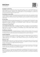 Vorschau - Arbeitsblätter - Walt Disney (Informationen und Übungen) - Deckblatt