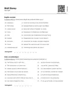 Vorschau - Arbeitsblätter - Walt Disney (Informationen und Übungen) - Seite 1