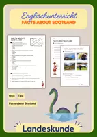 Vorschau - Arbeitsblätter - Facts about Scotland - Landeskunde - Deckblatt