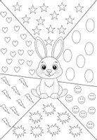 Vorschau - Mal- und Bastelvorlagen - Frühling / Ostern Pop Art Kunst - Seite 1