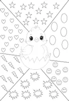 Vorschau - Mal- und Bastelvorlagen - Frühling / Ostern Pop Art Kunst - Seite 2