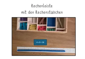 Vorschau - Fördermaterial/Inklusion - Zahlenstrahl _ Rechenleiste _ Rechenstäbchen - Seite 1