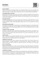 Vorschau - Arbeitsblätter - Karl Marx (Infotext und Übungen) - Deckblatt