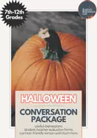 Vorschau - Stundenentwürfe - Halloween- Middle/High School Conversation Package - Deckblatt