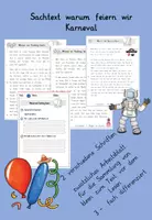 Vorschau - Text - Lesetext Karneval - Deckblatt
