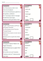 Vorschau - Arbeitsblätter - Leseband: Stolpersätze Dinos mit interaktivem Quiz - Seite 3