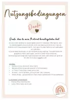 Vorschau - Poster - Klassendienste - Visualisierung (Boho-Style) - Seite 1