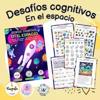 Vista previa - Hojas de trabajo - Desafíos Cognitivos en el espacio - Portada