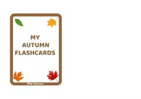 anteprima - Altro tipo di materiale - My Autumn Flashcards - Pagina 1