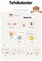 Vorschau - Poster - Classroom-Management: Tafelkalender für deine Otterklasse (Kl.1-4) - Deckblatt
