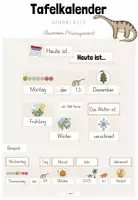 Vorschau - Poster - Classroom-Management: Tafelkalender für deine Dinoklasse (Kl.1-4) - Deckblatt