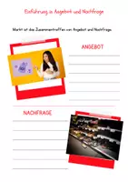 Vorschau - Arbeitsblätter - Arbeitsblätter zum Thema Markt, Angebot und Nachfrage - Deckblatt