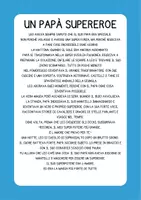 anteprima - Testo - "Il mio papà è un supereroe" - Storia per la festa del papà - Pagina 1