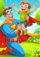 anteprima - Testo - "Il mio papà è un supereroe" - Storia per la festa del papà - Pagina 2