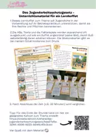 Vorschau - Arbeitsblätter - ABs - Das Jugendarbeitsschutzgesetz - Deckblatt
