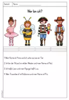 Vorschau - Arbeitsblätter - Wer bin ich - Leselogical Fasching - Seite 3