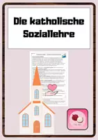 Vorschau - Arbeitsblätter - Katholische Soziallehre / katholische Kirche in der einen Welt - Deckblatt