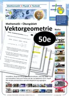 Vorschau - Arbeitsblätter - Vektorgeometrie 50e - Übung zum mündlichen Abi - Aufgaben, Apps, Themenseite - Deckblatt