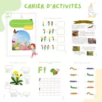 Aperçu - Feuilles d'exercices - Cahier d’Activités – Le Printemps (Maternelle) 🌸🐝 - Page de couverture