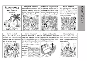 Vorschau - Arbeitsblätter - Palmsonntag - Leporello (2-fach differenziert) - Deckblatt