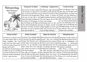 Vorschau - Arbeitsblätter - Palmsonntag - Leporello (2-fach differenziert) - Seite 1