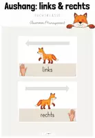Vorschau - Poster - Anfangsunterricht: Aushänge "links & rechts" für deine Fuchsklasse - Deckblatt
