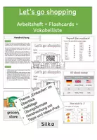 Vorschau - Arbeitsblätter - Einkaufen / Let's go shopping Englisch Arbeitsheft (GS) - Deckblatt