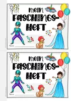 Vorschau - Arbeitsblätter - Mein Faschingsheft Fastnacht Klasse 1 Ethik Deutsch fächerübergreifend Freiarbeitsmaterial Karneval Winter Fasching - Seite 2