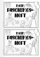 Vorschau - Arbeitsblätter - Mein Faschingsheft Fastnacht Klasse 1 Ethik Deutsch fächerübergreifend Freiarbeitsmaterial Karneval Winter Fasching - Seite 3